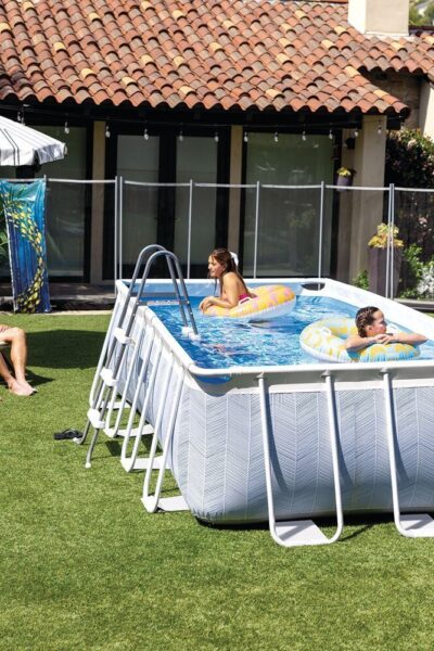 Piscine Chevron rectangulaire 4,00 x 2,00 x 1,00 m