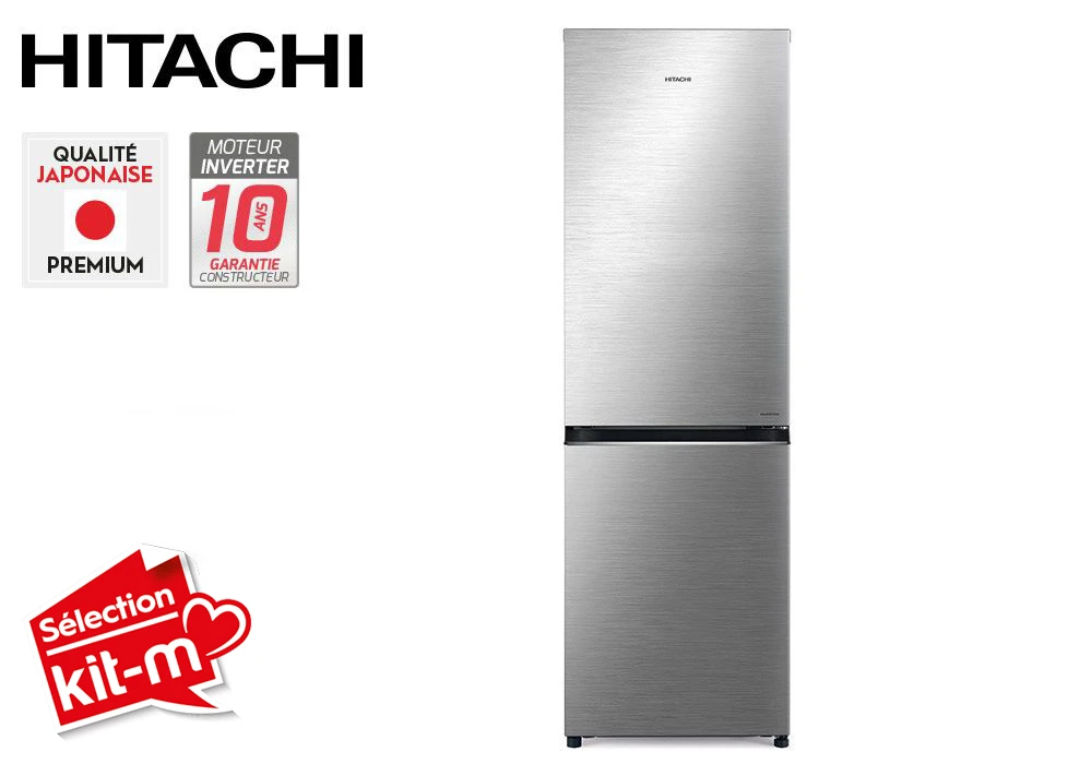 Réfrigérateur Combiné 2 Portes 330L Hitachi (RB411PRU0)