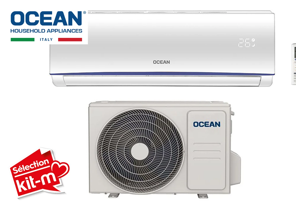 Climatiseur SPLIT Inverter Pompe à Chaleur 12000BTU Sans Pose Ocean
