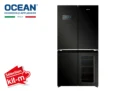 Réfrigérateur Multiportes avec Cave à Vin Dark Inox Ocean (OMDIK643NFDBD3)