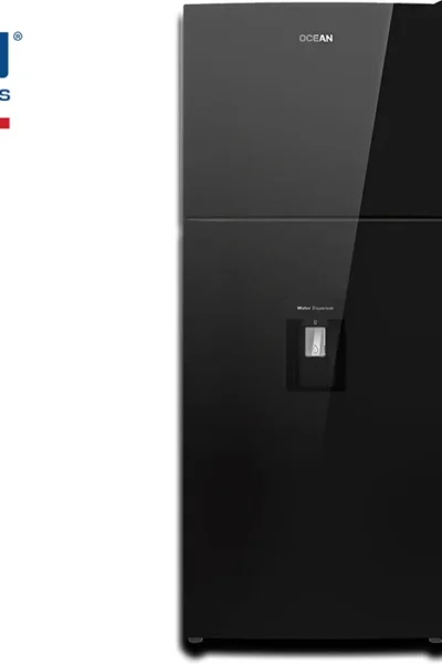 Réfrigérateur 2 Portes Vitrée Noire OCEAN OSDD382NFBG3