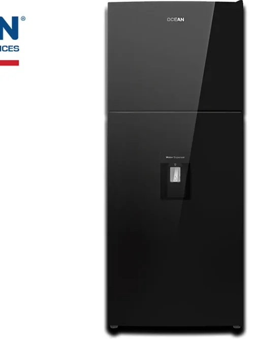 Réfrigérateur 2 Portes Vitrée Noire OCEAN OSDD382NFBG3