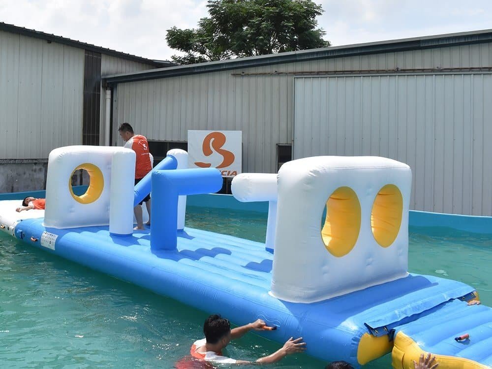 Parcours d’obstacles gonflable durable pour lac pour parcs aquatiques