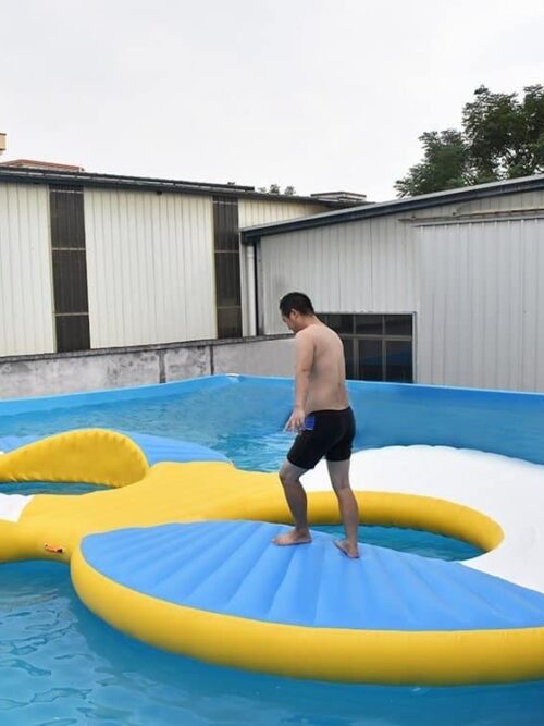 Attraction de parc aquatique à parcours d’obstacles populaire pour lac ou mer