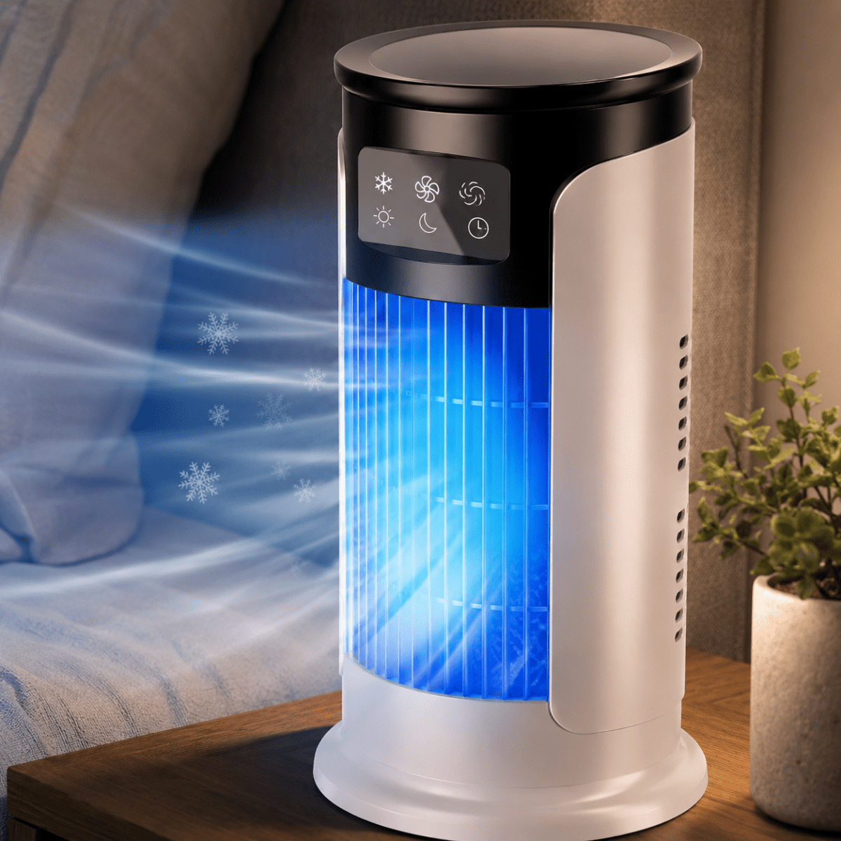 Rafraîchisseur d’Air Portable USB 6 Vitesses – Ventilateur Brumisateur
