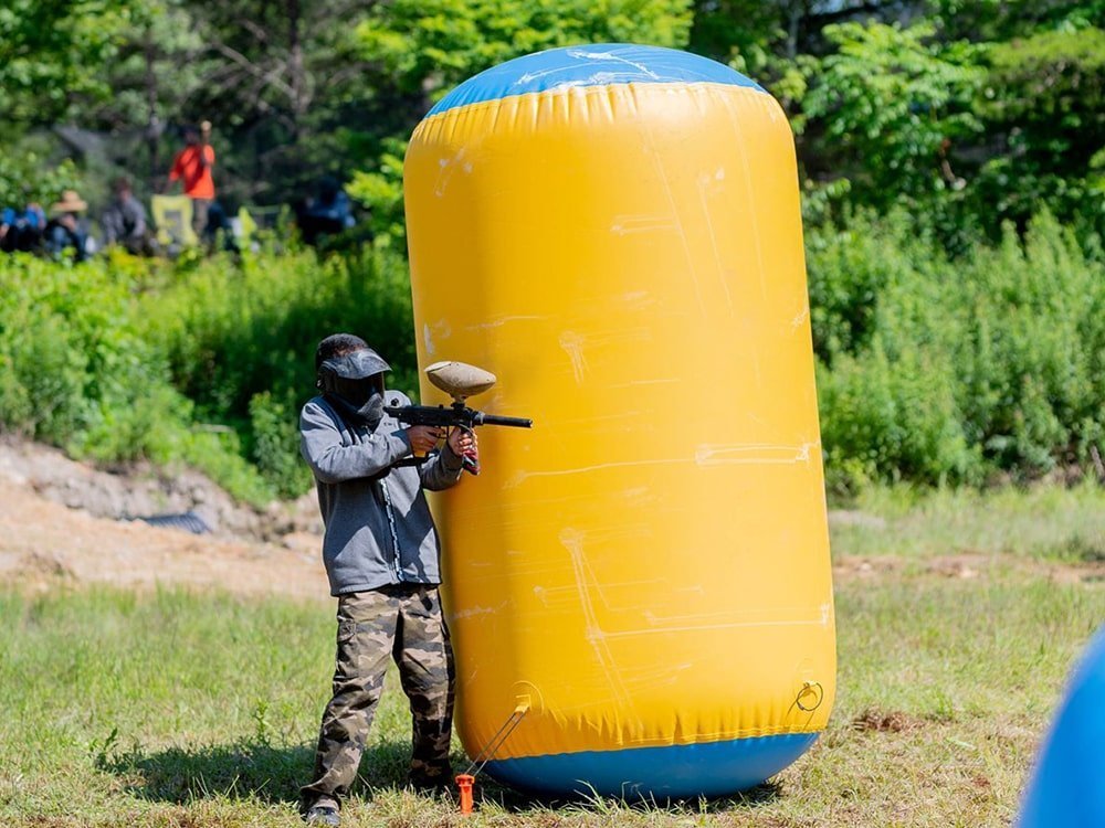 Barrières de paintball gonflables en bâche PVC pour usage commercial