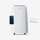 Climatiseur portable 4-en-1 de 12 000 BTU, chauffage avec fonction de déshumidification – Application Wifi intelligente