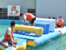 Parcours d’obstacles sur l’eau Bouncia pour parcs aquatiques – Hurdle 01