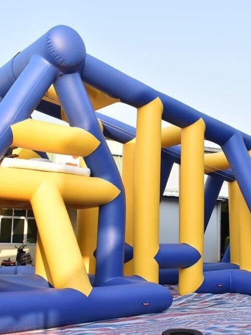 Structures aquatiques gonflables commerciales pour aquaparcs