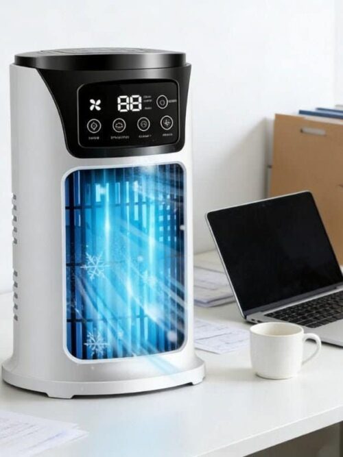 Rafraîchisseur d’Air Portable USB 6 Vitesses – Ventilateur Brumisateur