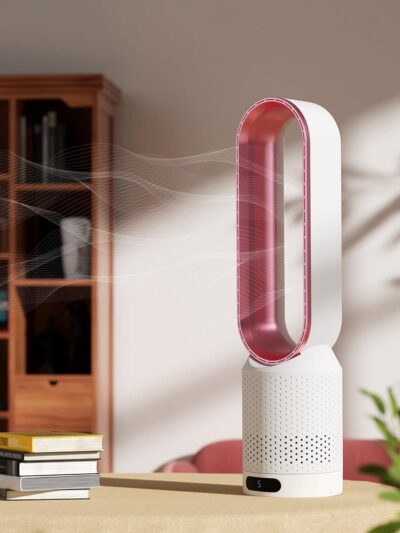 Rafraîchisseur d’Air 3-en-1 Sans Pales avec Purificateur
