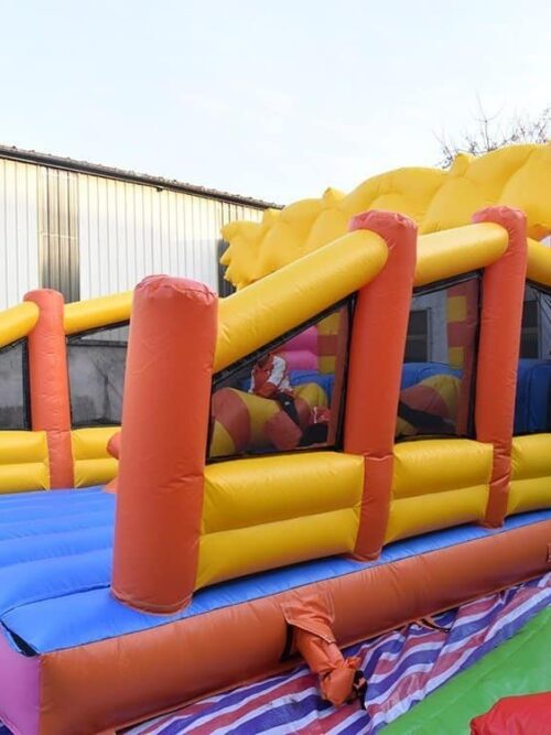 Course d’obstacles gonflable 5 km en bâche PVC qualité commerciale