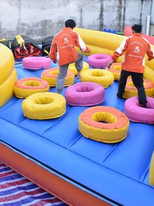 Parcours gonflable Insane 5 km durable Bouncia à vendre – Obstacle-31