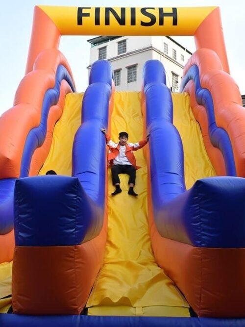 Course d’obstacles gonflable 5 km certifiée CE Bouncia – Obstacle-40