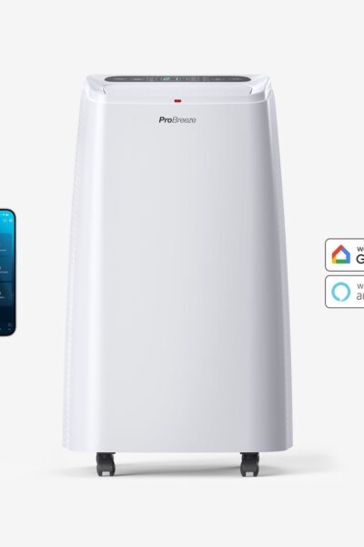 Climatiseur portable 4-en-1 de 12 000 BTU, chauffage avec fonction de déshumidification