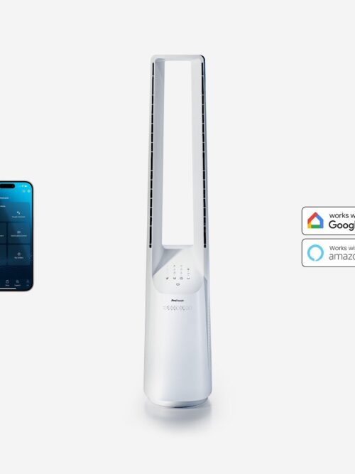 Ventilateur colonne sans pales 40″ avec contrôle par application intelligente