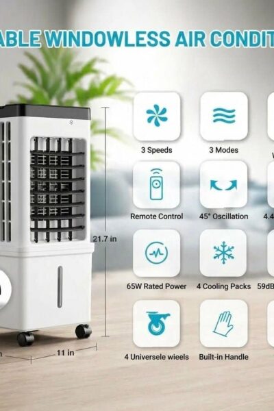 Climatiseur Portable Sans Fenêtre | Fraîcheur Immédiate