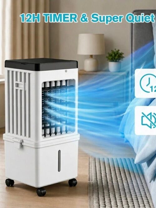 Ventilateur Portable à Trois Têtes Orientables