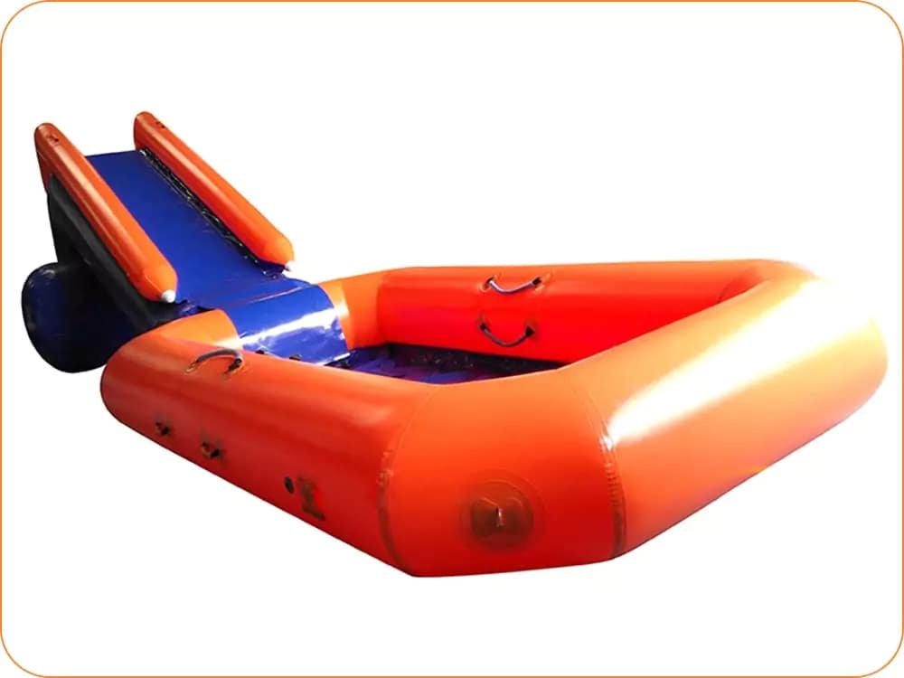 Toboggan aquatique gonflable commercial avec piscine