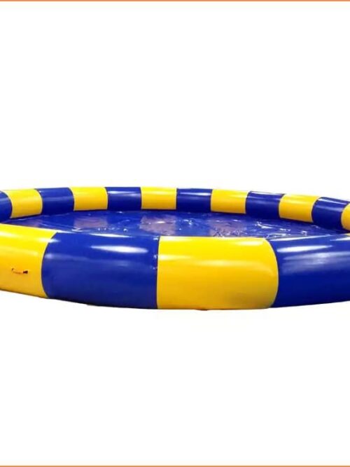Piscine gonflable commerciale ronde de 8 m pour boules de marche sur l’eau et pédalos